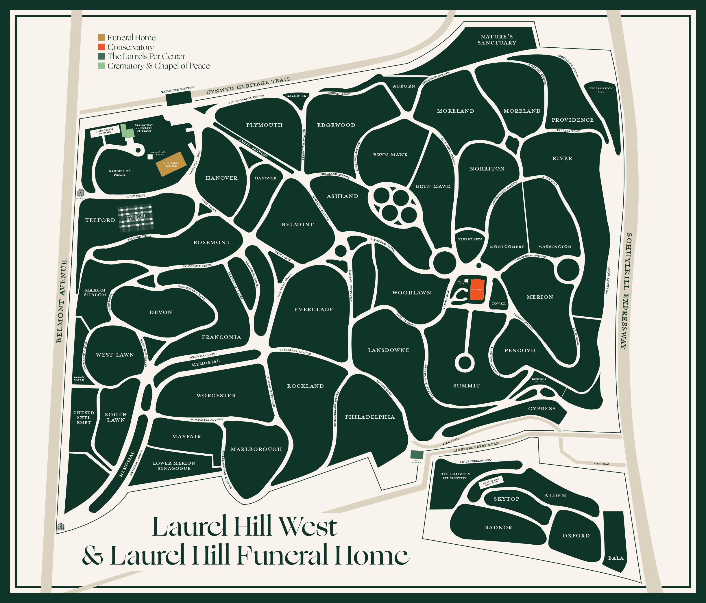 Cemetery Maps Laurel Hill